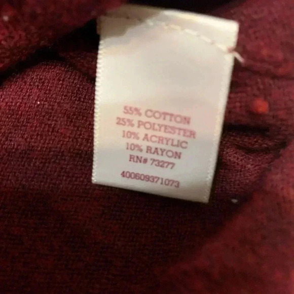 SO Perfect Cardigan Juniors Open Front Long SleeveBurgundy Pockets Casual Size L - Picture 5 of 8